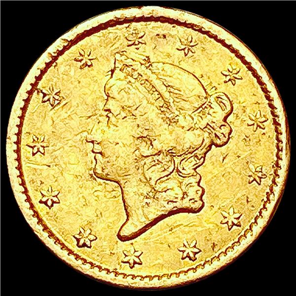 1853 Rare Gold Dollar NEARLY UNCIRCULATED