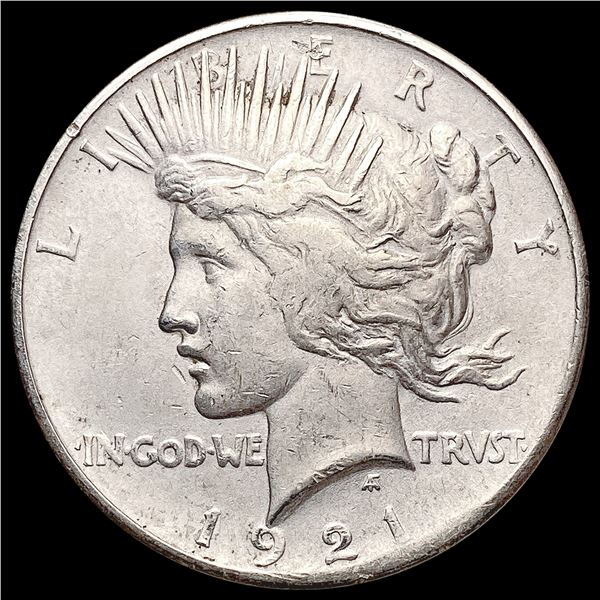 1921 Silver Peace Dollar NEARLY UNCIRCULATED