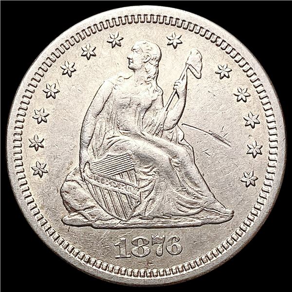 1876-S Seated Liberty Quarter CLOSELY UNCIRCULATED