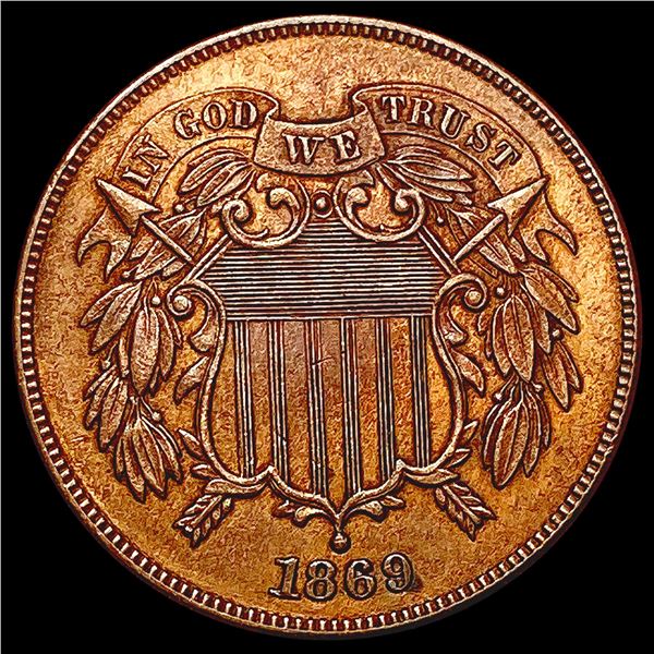 1869 Two Cent Piece UNCIRCULATED