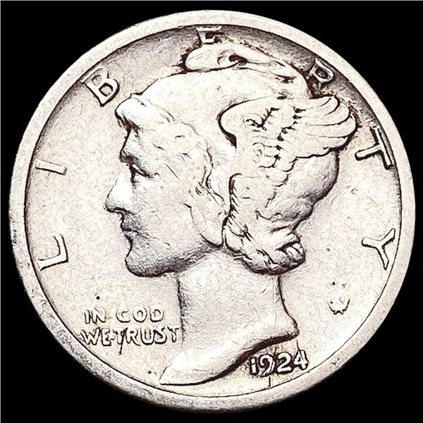 1924-S Mercury Dime CLOSELY UNCIRCULATED