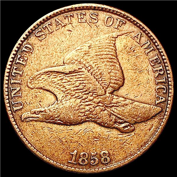 1858 Flying Eagle Cent NEARLY UNCIRCULATED