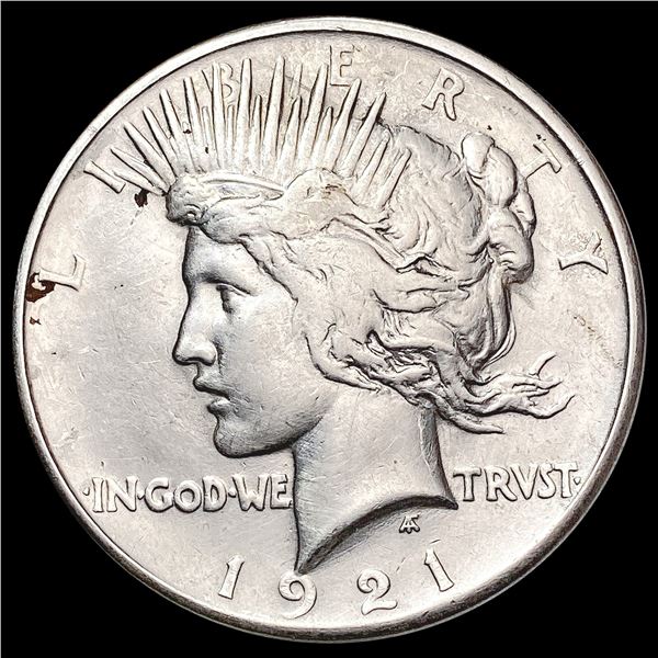 1921 Silver Peace Dollar NEARLY UNCIRCULATED