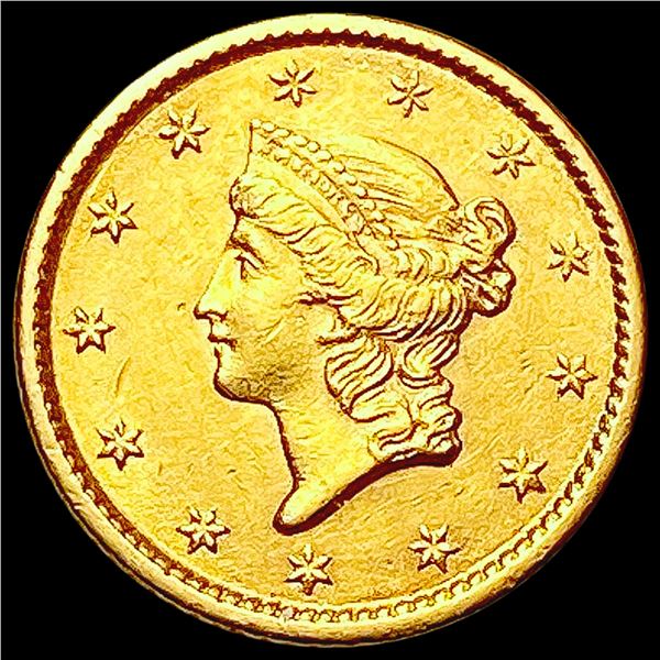 1853 Rare Gold Dollar NEARLY UNCIRCULATED