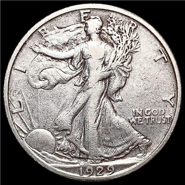 1929-S Walking Liberty Half Dollar NEARLY UNCIRCUL
