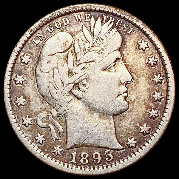 1895 S/S Barber Quarter LIGHTLY CIRCULATED