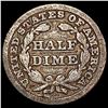 Image 2 : 1849 Seated Liberty Half Dime NICELY CIRCULATED