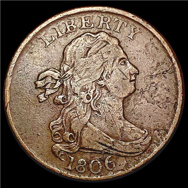 1806 Draped Bust Half Cent LIGHTLY CIRCULATED