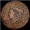 Image 1 : 1830 Coronet Head Large Cent NICELY CIRCULATED