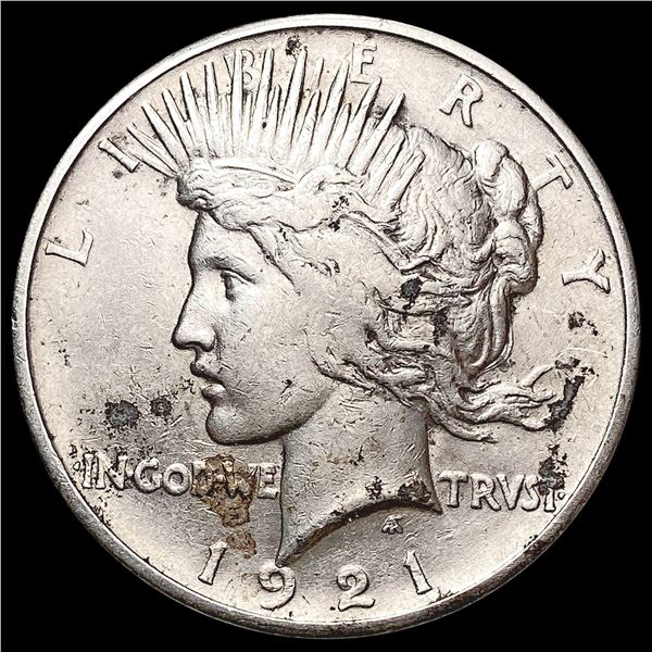 1921 Silver Peace Dollar NEARLY UNCIRCULATED
