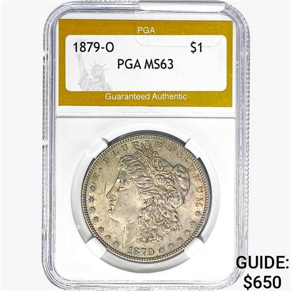 1879-O Morgan Silver Dollar PGA MS63