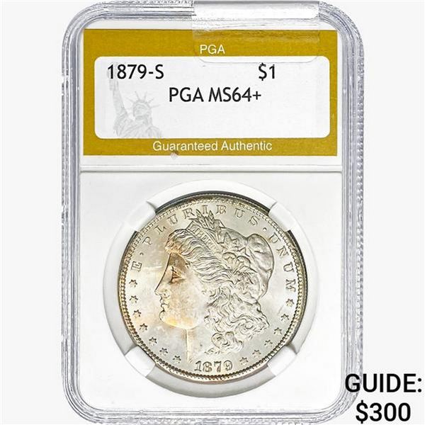1879-S Morgan Silver Dollar PGA MS64+