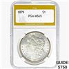 Image 1 : 1879 Morgan Silver Dollar PGA MS65