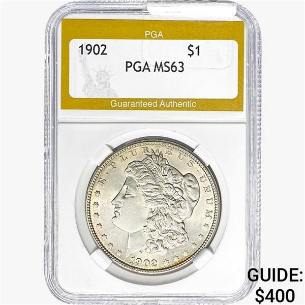 1902 Morgan Silver Dollar PGA MS63