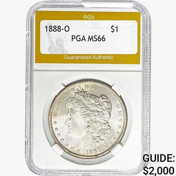 1888-O Morgan Silver Dollar PGA MS66