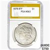 Image 1 : 1878 8 TF Morgan Silver Dollar PGA MS63