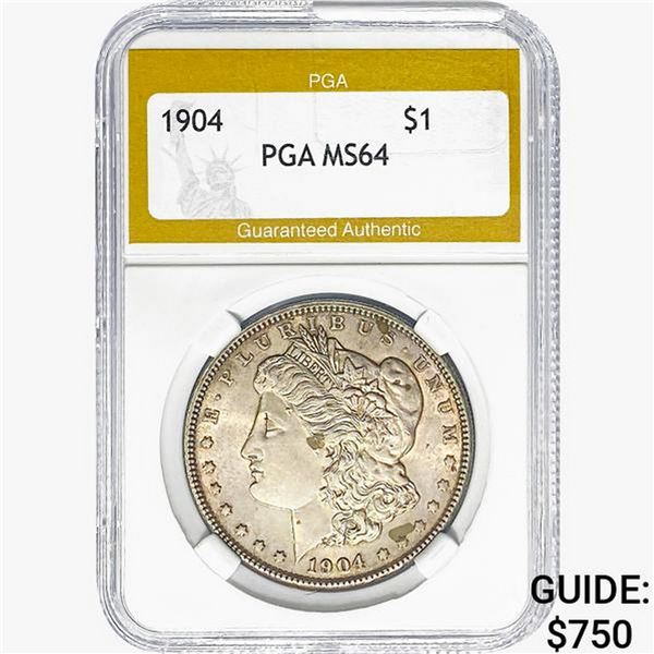 1904 Morgan Silver Dollar PGA MS64