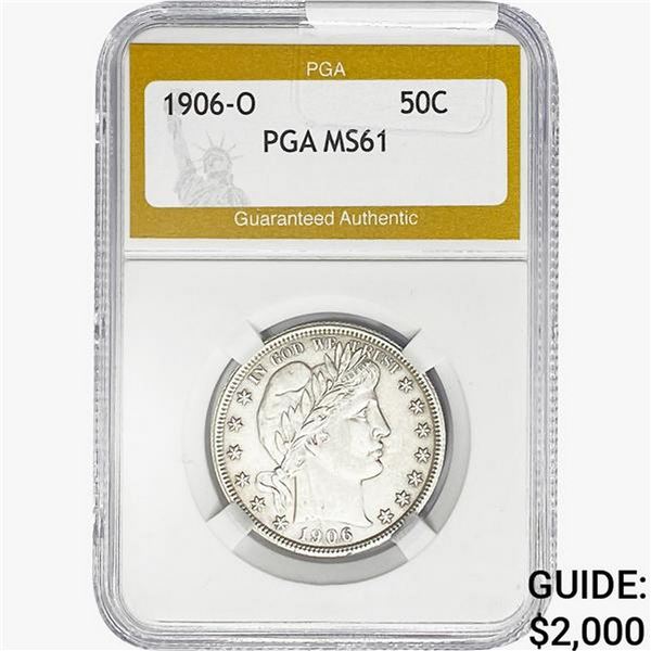 1906-O Barber Half Dollar PGA MS61