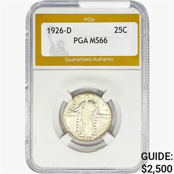 1926-D Standing Liberty Quarter PGA MS66