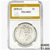 Image 1 : 1878-CC Morgan Silver Dollar PGA MS61