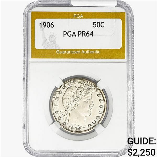 1906 Barber Half Dollar PGA PR64