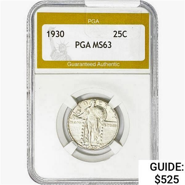1930 Standing Liberty Quarter PGA MS63