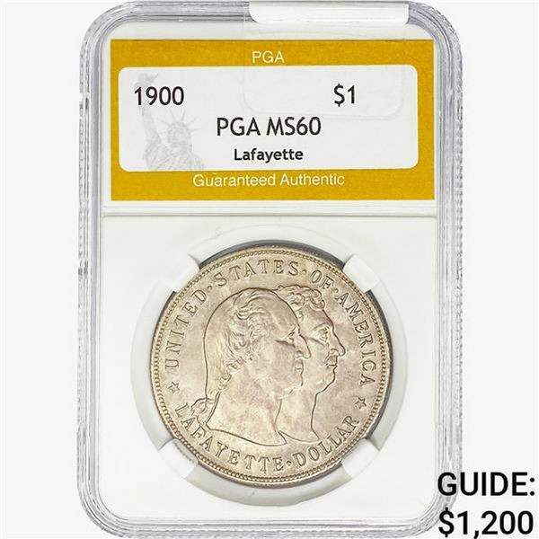 1900 Lafayette Silver Dollar PGA MS60