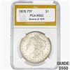 Image 1 : 1878 REV79 Morgan Silver Dollar PGA MS62