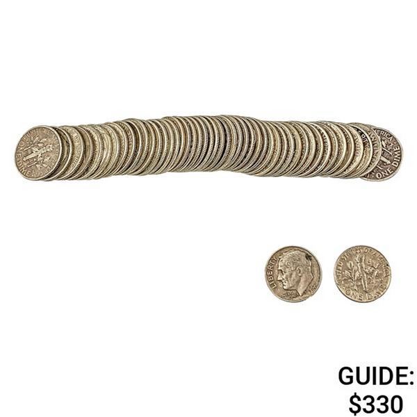 [50] 1954-1964 Silver Dimes Roll