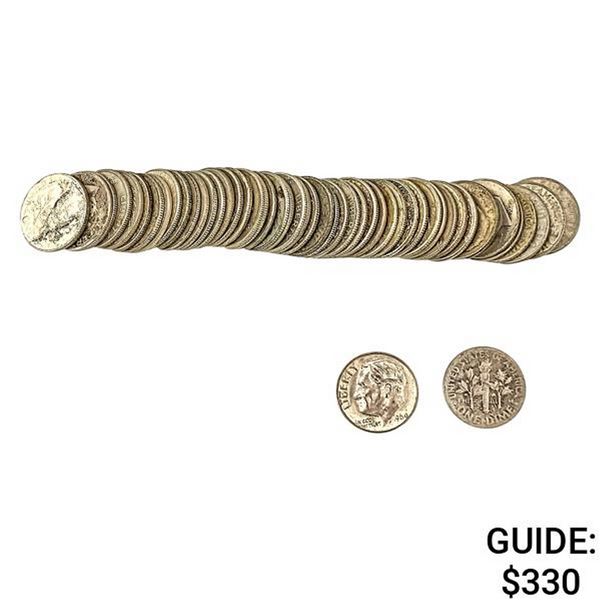 [50] 19461964 Roosevelt Dime   Roll