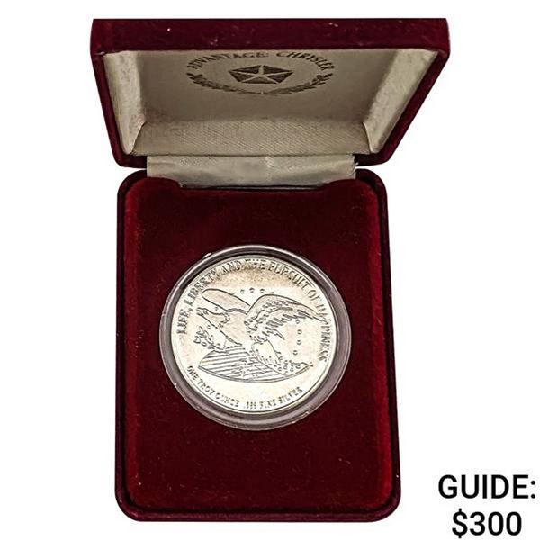 1991 1oz Silver Bill of Rights Round