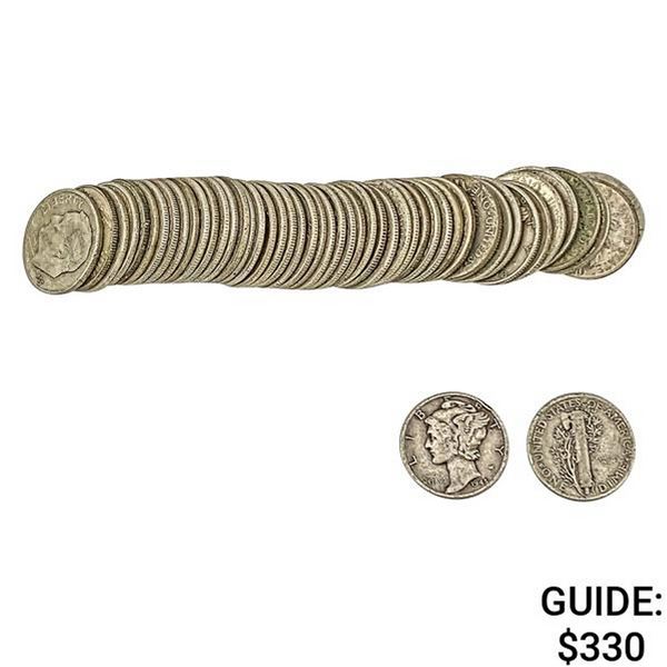 [50] 1918-1964 Silver Dimes Roll