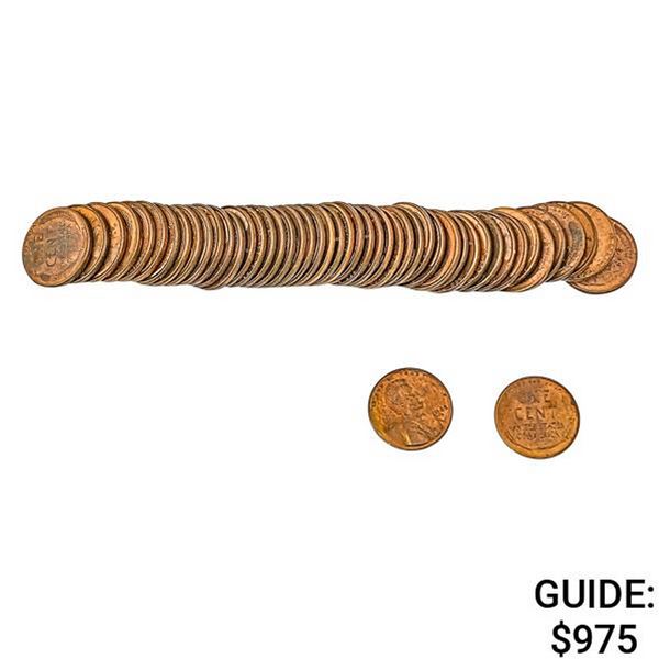 [50] 1945-D Wheat Cent   Roll