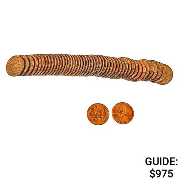 [50] 1949-P Wheat Cent   Roll