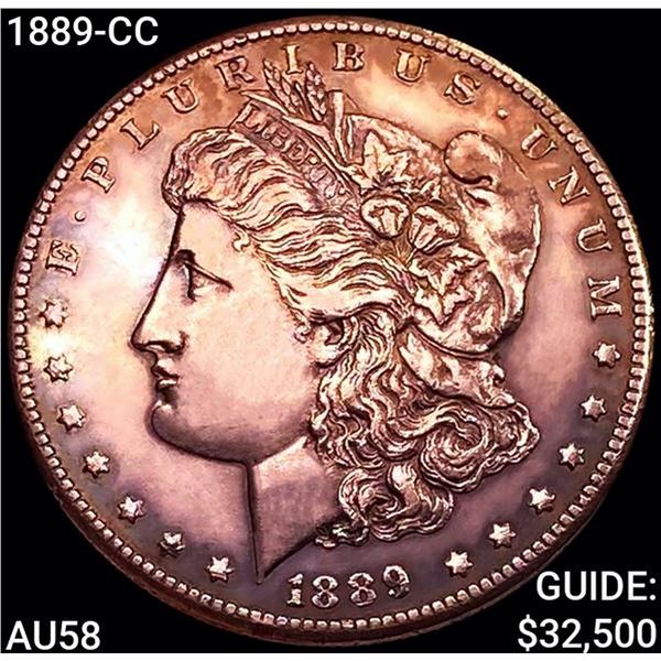1889-CC Morgan Silver Dollar CHOICE AU