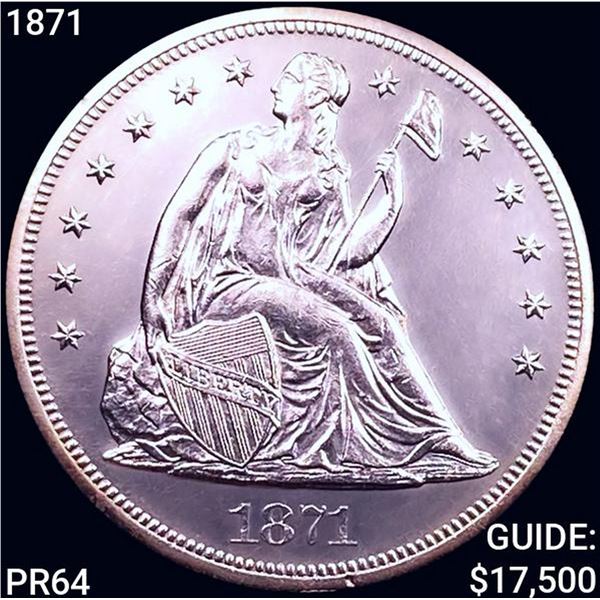 1871 Seated Liberty Dollar GEM PROOF