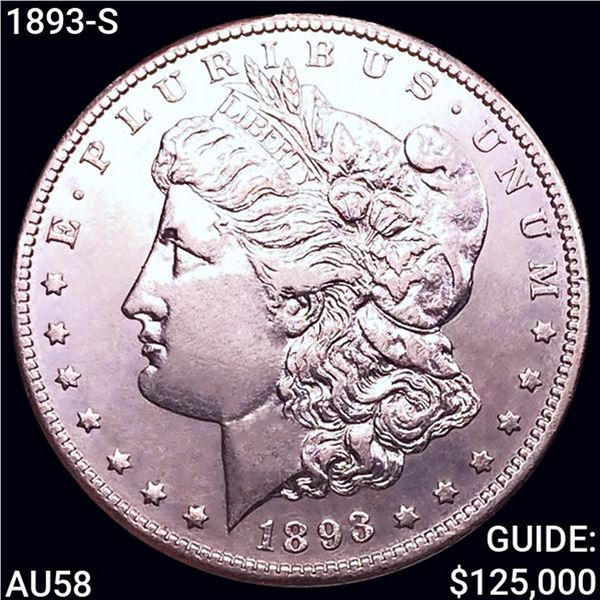 1893-S Morgan Silver Dollar CHOICE AU