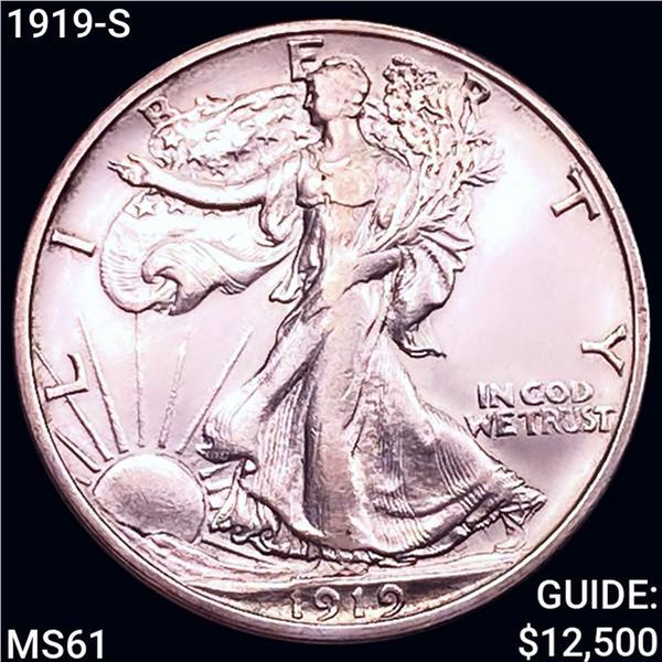 1919-S Walking Liberty Half Dollar UNCIRCULATED