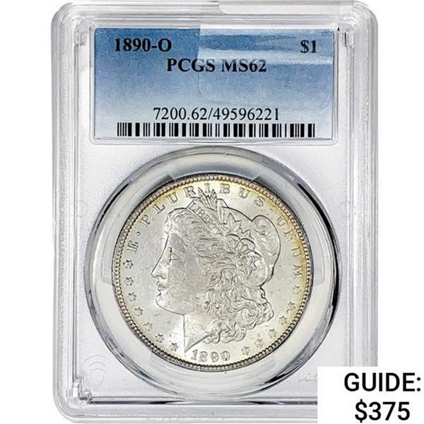 1890-O Morgan Silver Dollar PCGS MS62