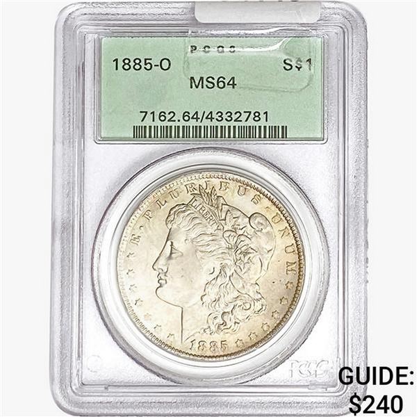 1885-O Morgan Silver Dollar PCGS MS64