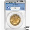 Image 1 : 1915 Barber Half Dollar ANACS VG8