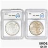 Image 1 : [2]1881-1882 Morgan Silver Dollar ICG MS63
