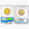 Image 2 : [2] 2007 George Washington $1 Coin ANACS MS64