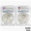 Image 1 : [2] 2016 Silver Eagle PCGS MS70