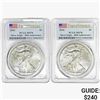 Image 1 : [2] 2016 Silver Eagle PCGS MS70