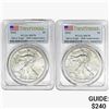 Image 1 : [2] 2016 Silver Eagle PCGS MS70