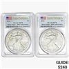 Image 1 : [2] 2016 Silver Eagle PCGS MS70