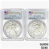 Image 1 : [2] 2016 Silver Eagle PCGS MS70