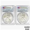 Image 1 : [2] 2016 Silver Eagle PCGS MS70