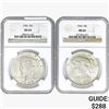 Image 1 : [2] 1923 Silver Peace Dollar NGC MS64